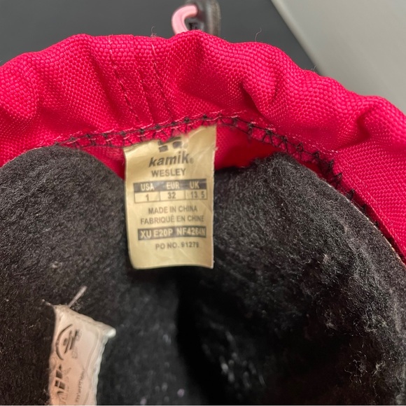 Kamik Kids' Pink and Black Winter Boots - Picture 6 of 7